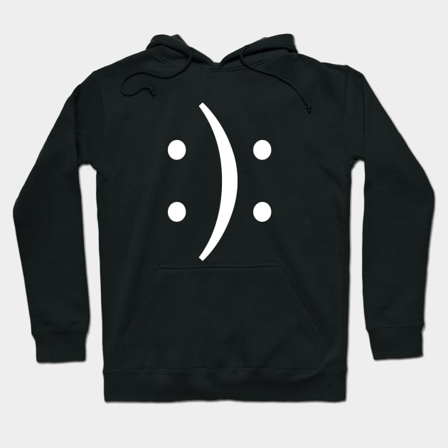 Bipolar symbol - white text Hoodie by Karma Chameleon